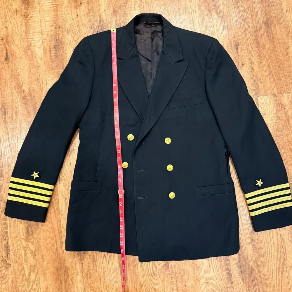 Vntg 1986 US Navy Officer Dress Blue Jacket Kass Wilner-Howard Lieutenant Cmdr